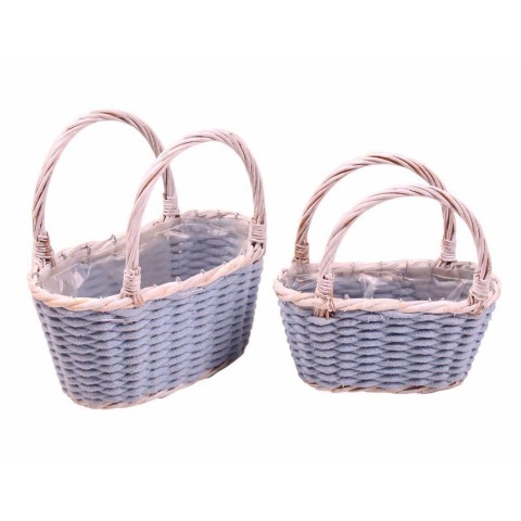 SET 2 BORSA WHITE CON MANICO L